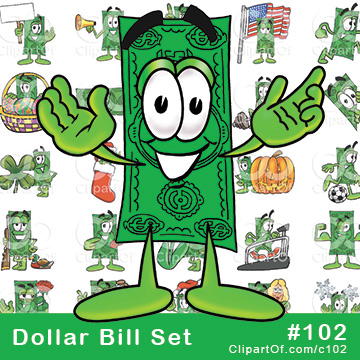Dollar Bill Mascots [Complete Series] by Mascot Junction
