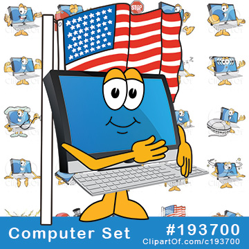 PC Computer Mascots by Mascot Junction