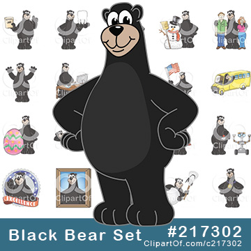 Black Bear School Mascots [Complete Series] by Mascot Junction