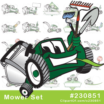 Green Lawn Mower Mascots [Complete Series] by Mascot Junction