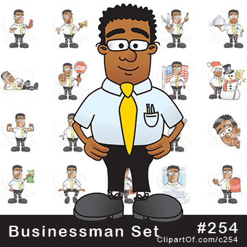 Black Businessman Mascots [Complete Series] by Mascot Junction