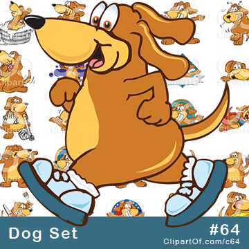 Dog Mascots - Royalty Free Clip Art Collection #64