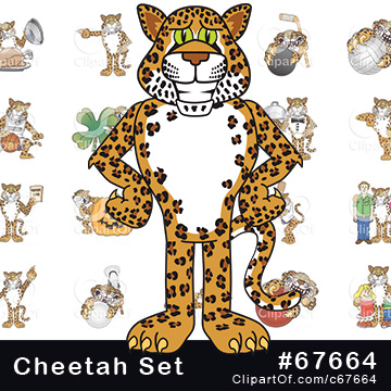 Cheetah Mascots #67664
