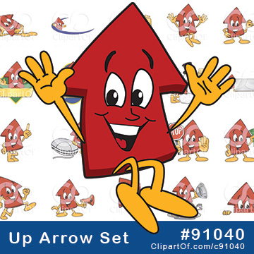 Up Arrow Mascots [Complete Set!] by Mascot Junction