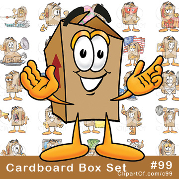 Cardboard Box Mascots by Mascot Junction