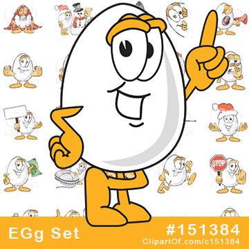 Egg Mascot by Mascot Junction