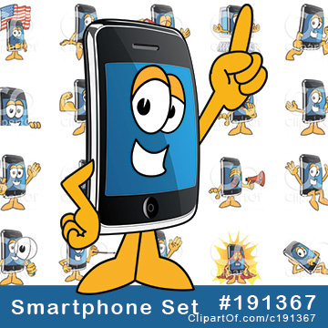 Smartphone Mascots by Mascot Junction