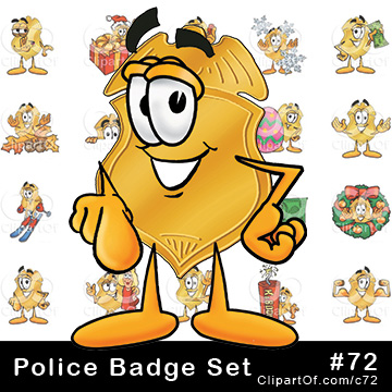 Police Badge Mascots [Complete Series] by Mascot Junction
