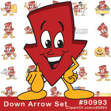Down Arrow Mascots [Complete Set!] by Mascot Junction